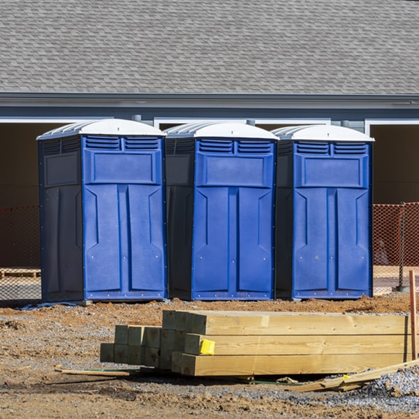 how often are the portable restrooms cleaned and serviced during a rental period in Bluewell WV